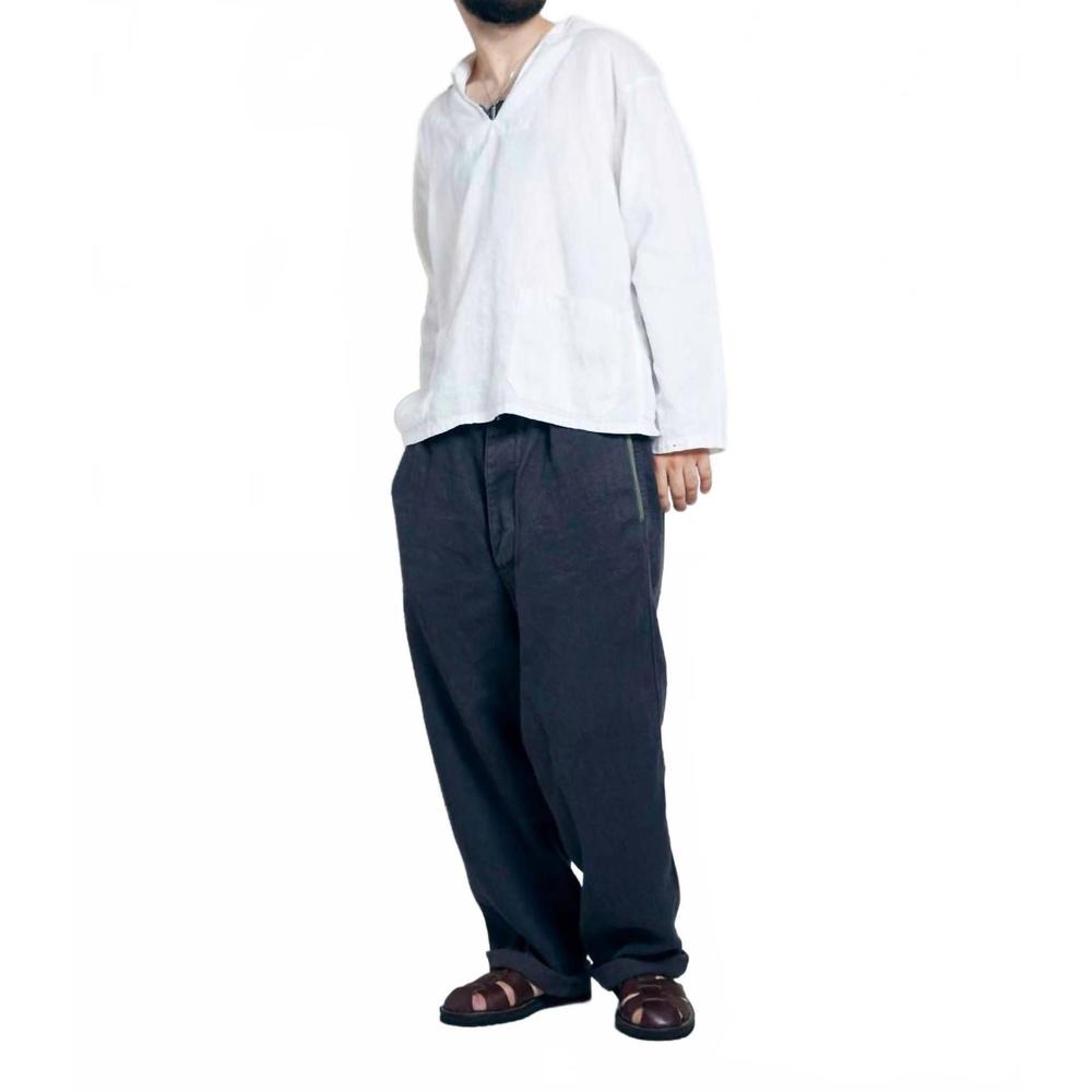 NEW NIGEL CABOURN french pullover shirt in white